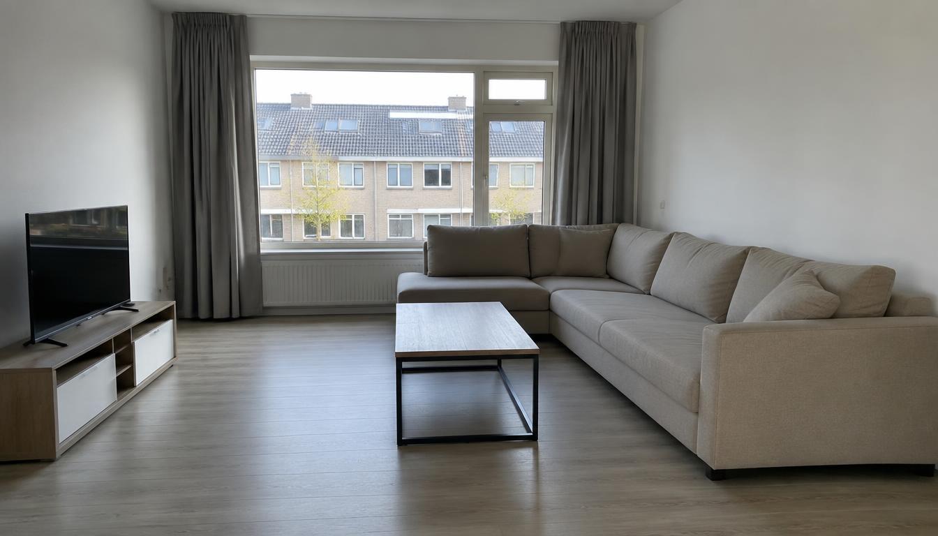 De woonkamer vóór de restyling